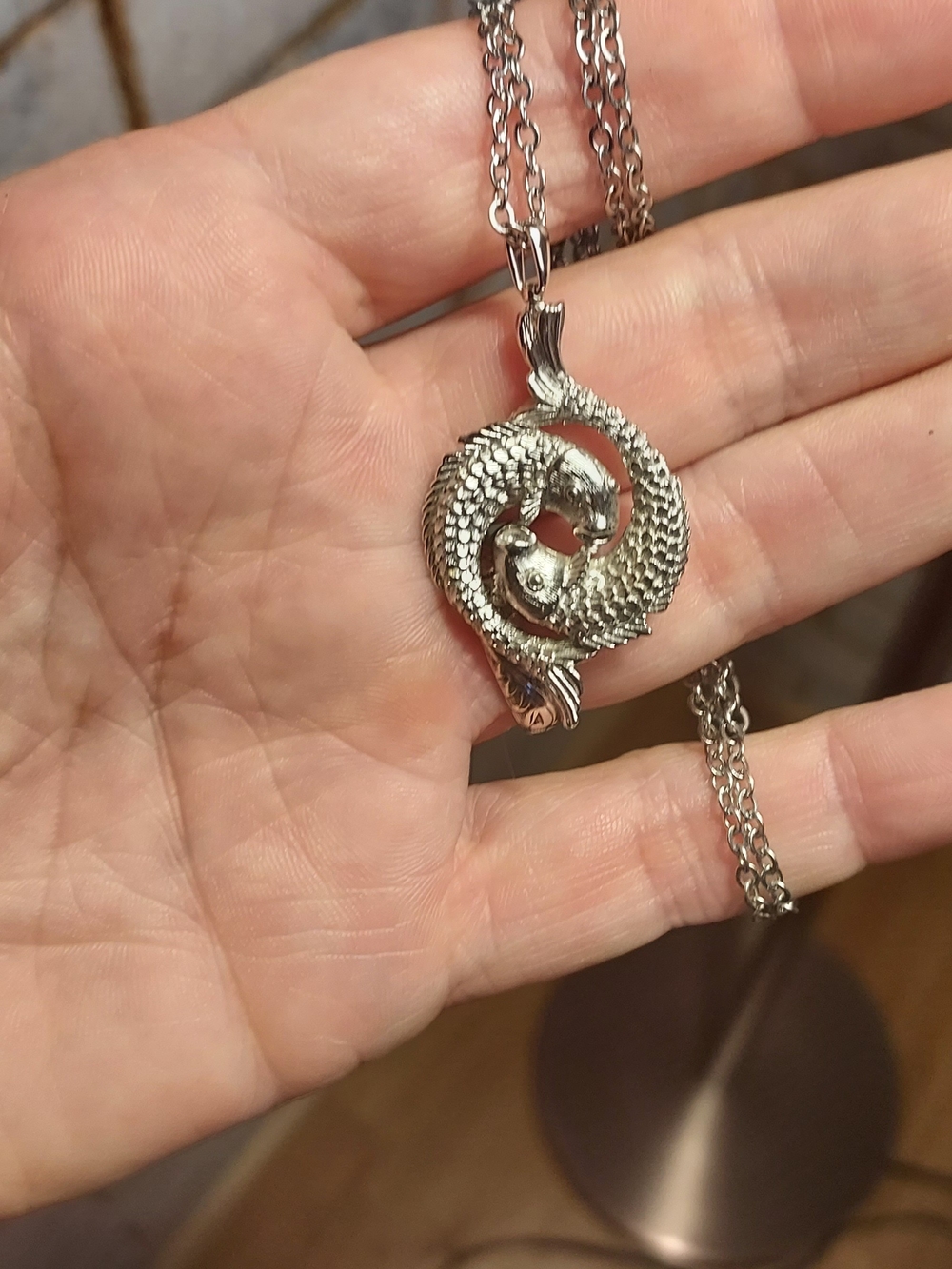 Pisces Yin Yang Pendant Necklace